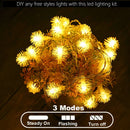 Axyaa Furry Snowball String Lights for Wedding Party Decoration