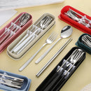 Axyaa Stainless Steel Tableware Set - Knife Fork Spoon Flatware Boxecc