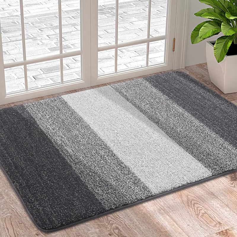 Axyaa Low Profile Mat - Indoor Non-Slip Welcome Doormat with Super Absorbency