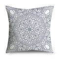 Axyaa Gray Lumbar Pillows - 45X45CM Damask Geometry Floral Stripes Plaids Print