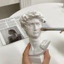 Axyaa David Head Sculpture Resin Vase Home Decor Statue Portrait Art Craft
