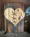 Axyaa Broken Heart Wooden Wall Decor - Gift, Home Decor & Room Accessory