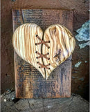 Axyaa Broken Heart Wooden Wall Decor - Gift, Home Decor & Room Accessory