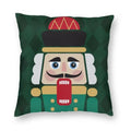 Axyaa Nutcracker Doll Print Sofa Cushion Cover - Home Decoration & Party Bedding