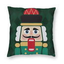 Axyaa Nutcracker Doll Print Sofa Cushion Cover - Home Decoration & Party Bedding