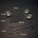 Axyaa Stainless Steel Taco Rack Tray Kitchen BBQ Tools