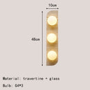 Axyaa Stone Wall Lamp Sconce - Foyer, Dining Room, Bedroom Lighting Fixtures