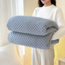 Axyaa Cotton Fleece Jacquard Massage Blanket