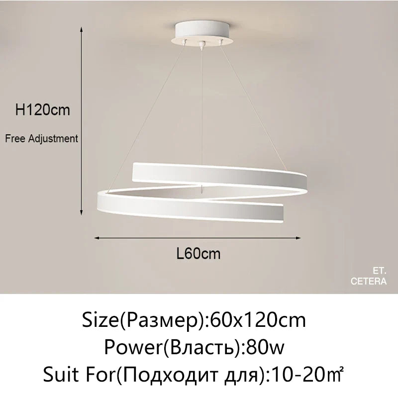 Axyaa Simple Black/White Chandelier for Living, Dining, & Kitchen Lighting