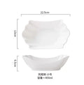 Axyaa 400ml Gold Phoenix Tail Ceramic Bowl for Soup, Pasta, Salad, and More