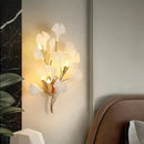 Axyaa Ginkgo Leaf Wall Lamp: Elegant Bedside & Living Room Decor Lighting