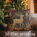 Axyaa Merry Christmas Patterned Pillowcases for Sofa Bedroom Car - Rectangular Cushion Cover