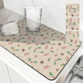 Axyaa Christmas Tree Drying Mat - Absorbent Dish Placemat