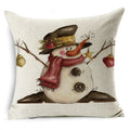 Christmas Santa Claus Pillowcase: Axyaa Linen Decoration for Car Sofa 45cm * 45cm