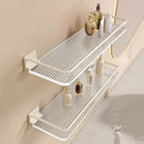 Axyaa Bathroom Shelf: Wall-Mounted Rustproof Aluminum Organizer for Shower, Vanity & Toilet