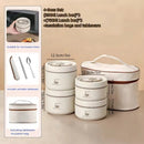 Axyaa Multi-Layer Stainless Steel Lunch Box for Office & School