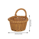 Axyaa Woven Wall Hanging Basket Organizer for Kitchen Tableware and Fruit Storage