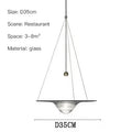 Axyaa Water Droplet Pendant Lamp Glass Chandelier Art Decor Lighting