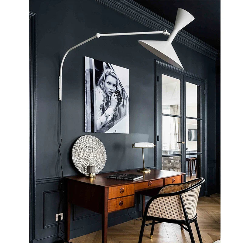 Axyaa Rotating Horn Wall Lamp for Living Room Sofa Bedroom Rocker Bedside