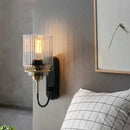 Axyaa Vintage LED Bathroom Mirror Light Glass Lampshade Retro Wall Sconce