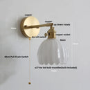 Axyaa Copper Glass LED Wall Sconce Modern Nordic Stair Light Fixtures