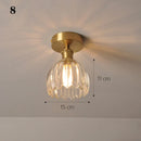 Axyaa Glass Pendant Ceiling Lamp for Kitchen Bedroom LED Lights Fixtures E27
