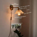 Axyaa Copper LED Wall Lights Modern Style Glass Wall Lamp