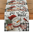 Snowman Presents Table Runner by Axyaa: Festive Dining Table Decor