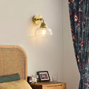 Axyaa Japanese Style Copper Glass LED Wall Lamp for Home Decor