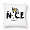 Axyaa Yellow Daisy Peach Skin Pillowcase
