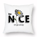 Axyaa Yellow Daisy Peach Skin Pillowcase