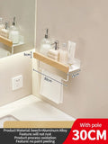 Axyaa Wall Mount Storage Rack for Living Room, Bathroom, and Kitchen