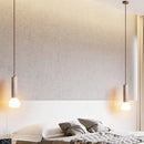 Axyaa Travertine Stone LED Pendant Light for Bedroom Living Dining Room