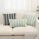 Axyaa Striped Jacquard Pillowcase Cojines 45X45 Cotton Polyester Throw Pillow Cover 30X50