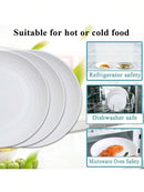 Axyaa Reusable Dessert Plates - Set of 8/12, Microwave & Dishwasher Safe, Ideal for Home, Parties & Outdoor