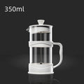 Axyaa French Press Pot, High Borosilicate Glass, Hand Press Coffee, Tea, Milk Brewings