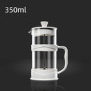 Axyaa French Press Pot, High Borosilicate Glass, Hand Press Coffee, Tea, Milk Brewings