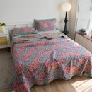 Axyaa Pure Cotton Gauze Towel Blanket Single Floral Quilt Cover Bed Decor