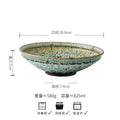 Axyaa Retro Flame Ceramic Bowl: Thick Serving & Pasta Salad Bowl for Molecular Cuisine