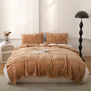 Axyaa Solid Color Rabbit Plush Blanket | Thick Flannel Sofa Office Blanket