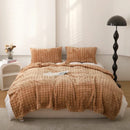 Axyaa Solid Color Rabbit Plush Blanket: Cozy and Thick Flannel Sofa Blanket