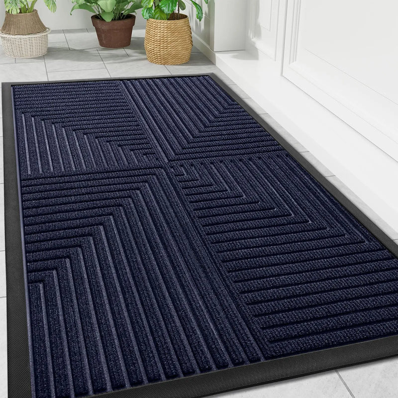 Axyaa Rubber Entrance Doormats: Non-slip Heavy Duty Outdoor Mats