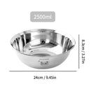 Axyaa Stainless Steel Mixing Bowl Set - Food Safe Salad, Baking, and Serving Bowls