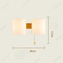 Axyaa LED Glass Wall Light E27 Indoor Decorative Fixture for Bedroom, Corridor, Staircase