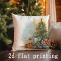Axyaa Christmas Patterns Pillow Covers for Home Decor - Sofa, Bedroom, Car