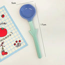Axyaa Tulip Ceramic Spoon: Cute Milk Ice Cream Dessert Soup Tableware