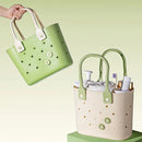 Axyaa Plastic Bath Basket: Large Capacity Handbag for Picnics, Household Storage