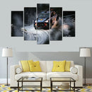 Axyaa Rally Winter Snow Hyundai I20 Canvas Wall Art HD Poster Prints