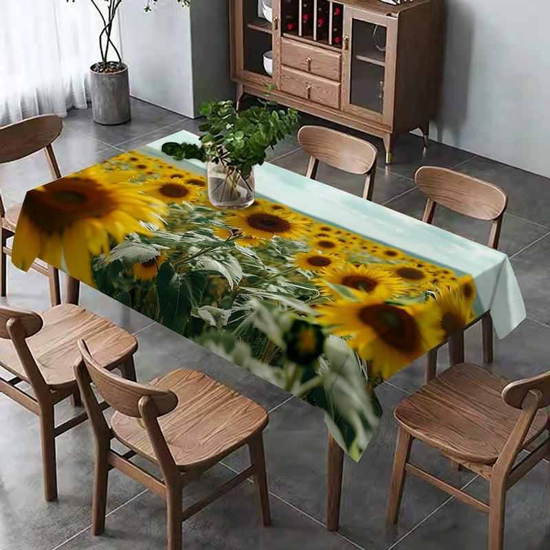 Axyaa Sunflower Plank Table Runner for Home Decor and Party Centerpieces