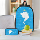 Axyaa Elsa Princess Kids Backpack Lunch Box Pencil Box Set